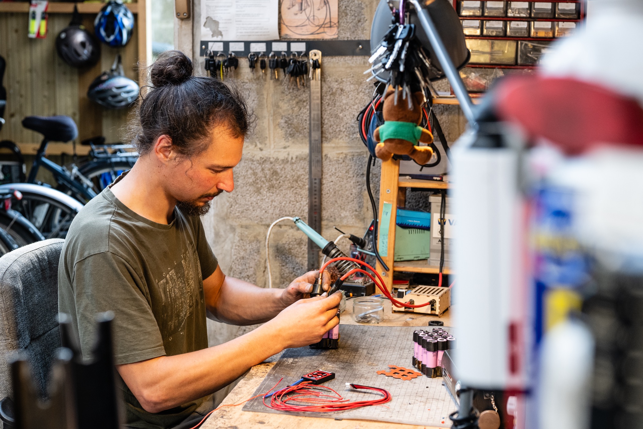 Création de l'atelier d'électrification
